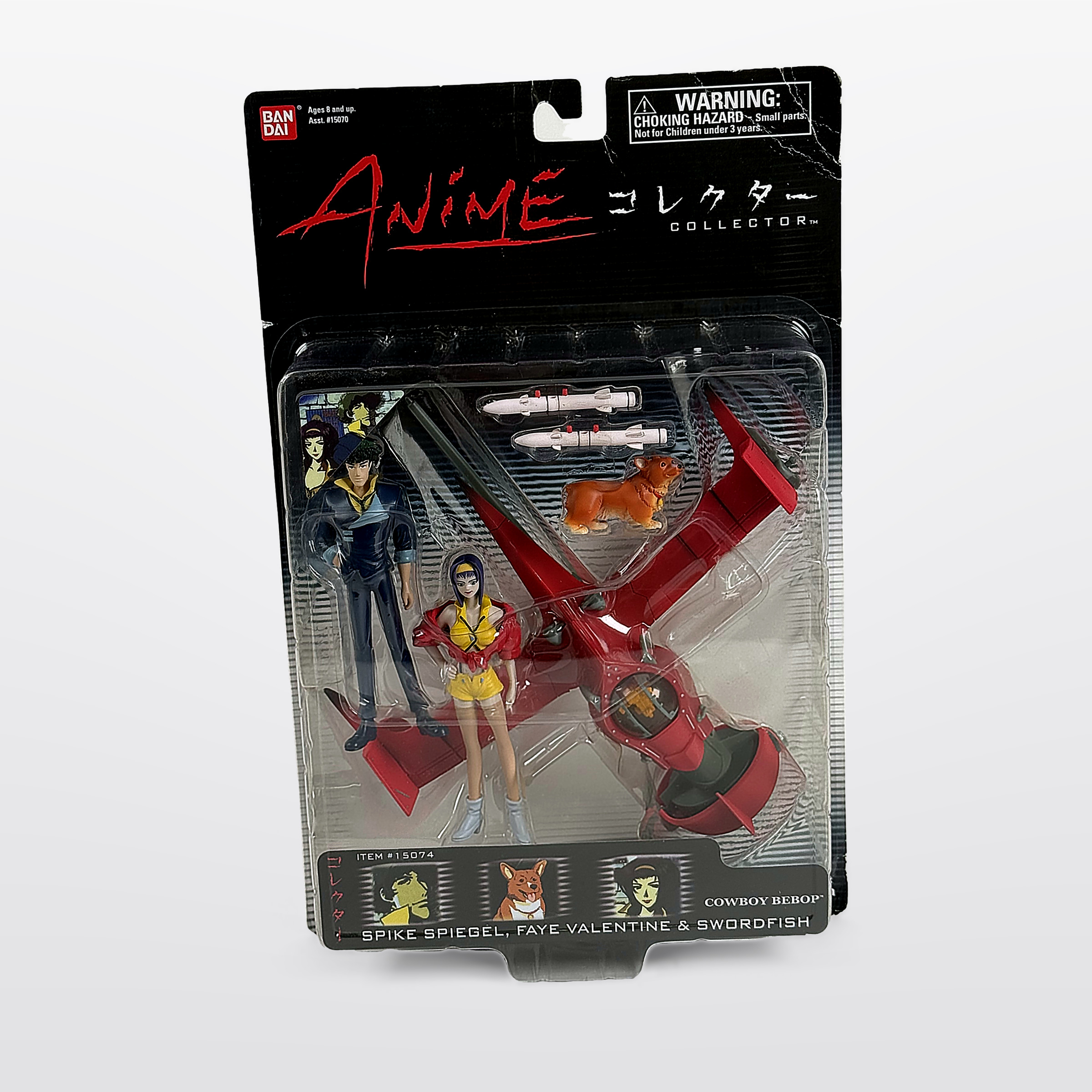 Bandai Anime Collector Cowboy Bebop Spike Spiegel Faye Valentine & Swordfish