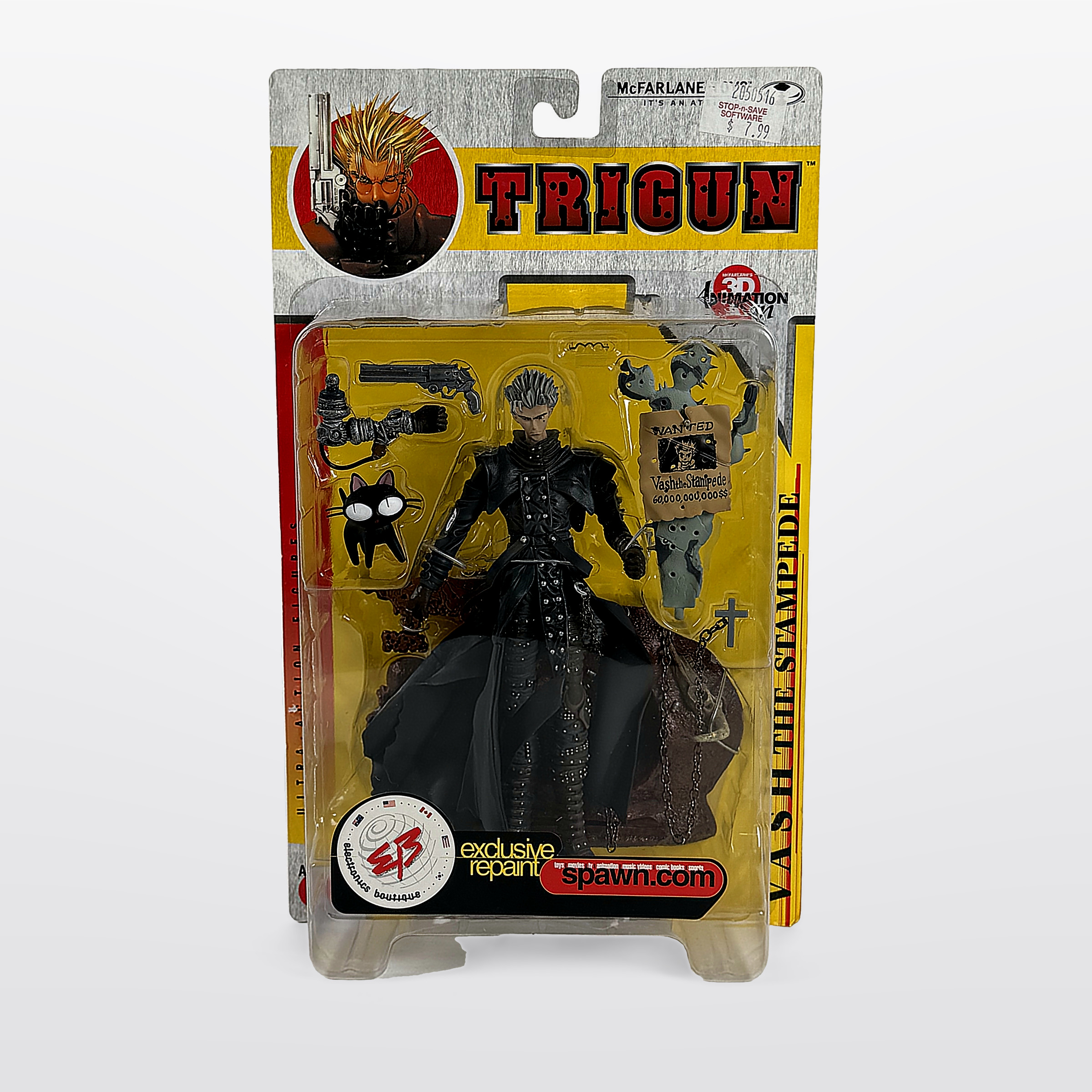 Mcfarlane Toys Trigun Vash The Stampede Action Figure Repaint 2000