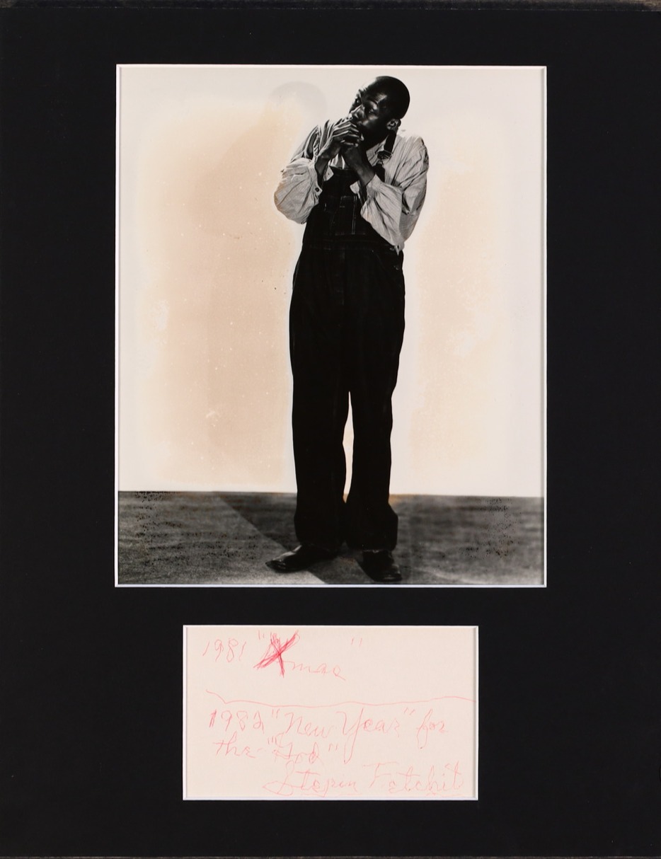 Stepin Fetchit Signed 1953 Photo Display JSA COA AX73727