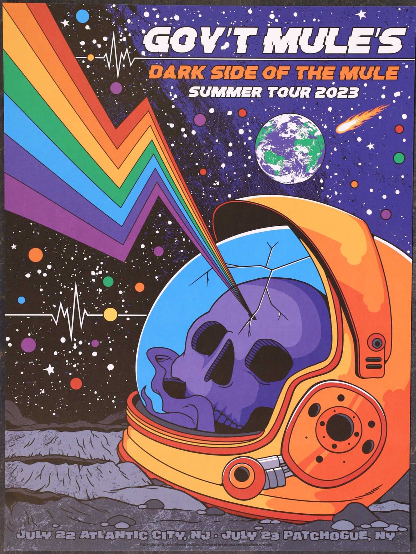 Gov't Mule's Dark Side Of The Mule Summer Tour 2023 18x24 Poster