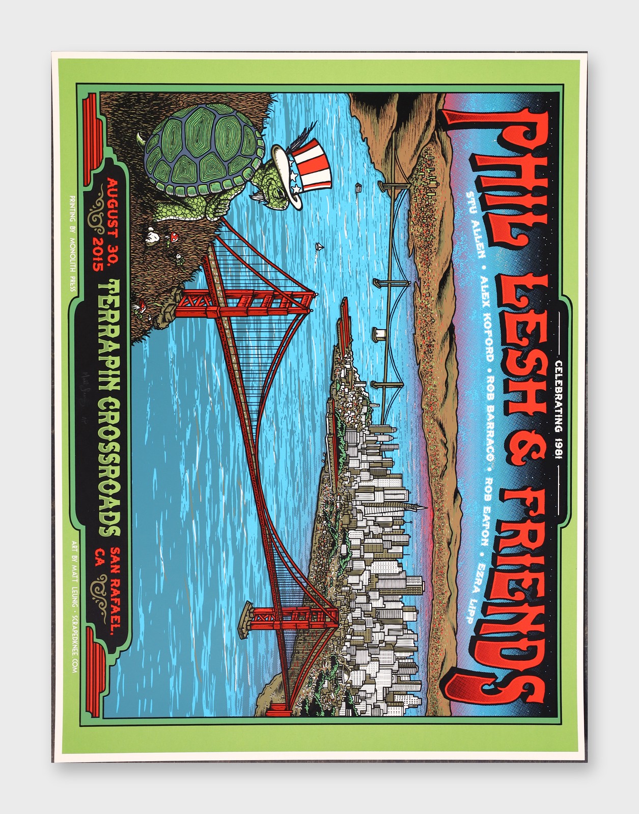 Phil Lesh & Friends 18x24 Poster Monolith Press 2015