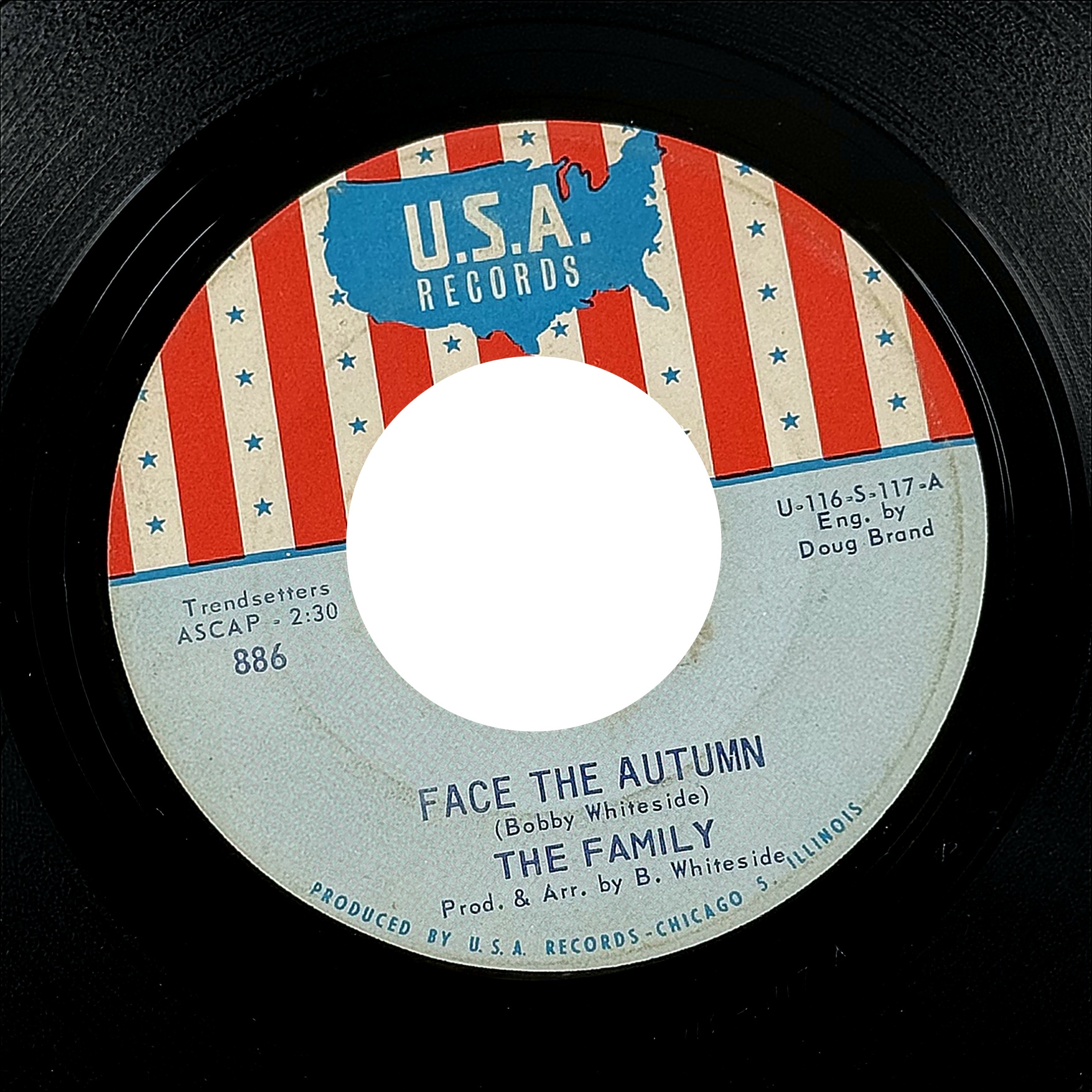 The Family Face The Autumn / So Much To Remember 7" Single U S A Records 886
