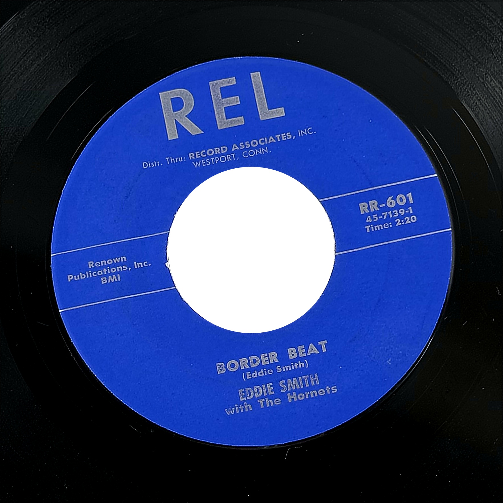 Eddie Smith With The Hornets Border Beat / Upturn 7" Vinyl 45 RPM REL RR-601