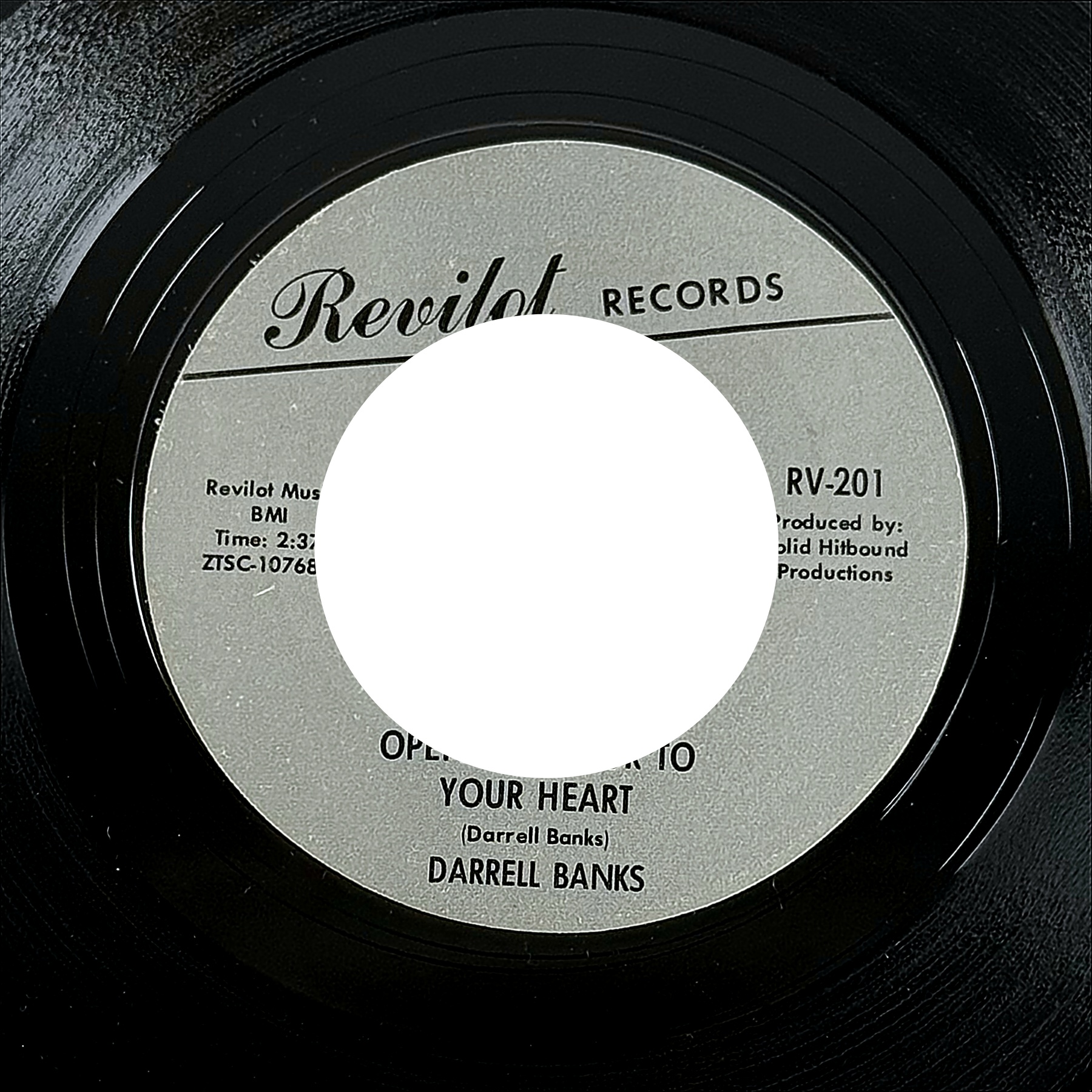 Darrell Banks Open The Door To Your Heart 7" Vinyl 45 RPM Revilot Records RV-201