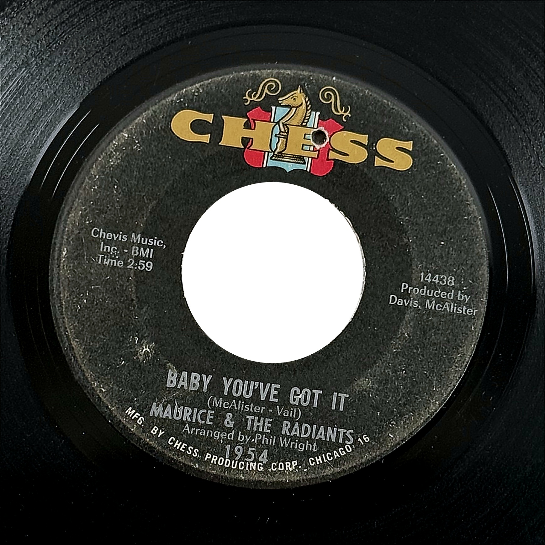 Maurice & The Radiants Baby You've Got It / I Want To Thank You Baby 7" Single