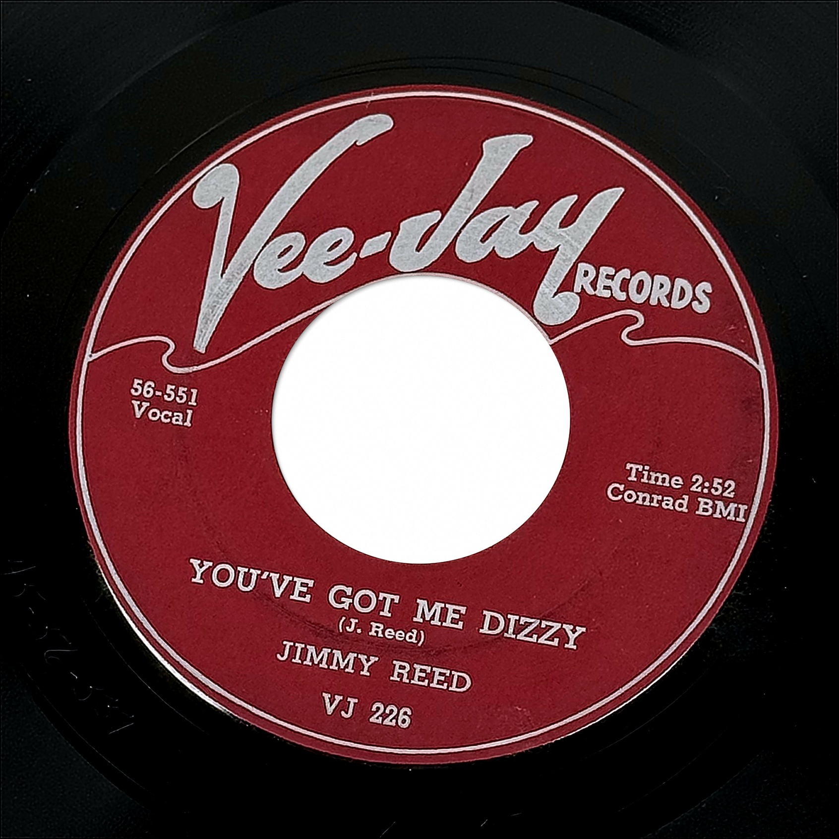 Jimmy Reed You've Got Me Dizzy / Honey Don't Let Me Go 7" Vinyl 45 RPM 1956