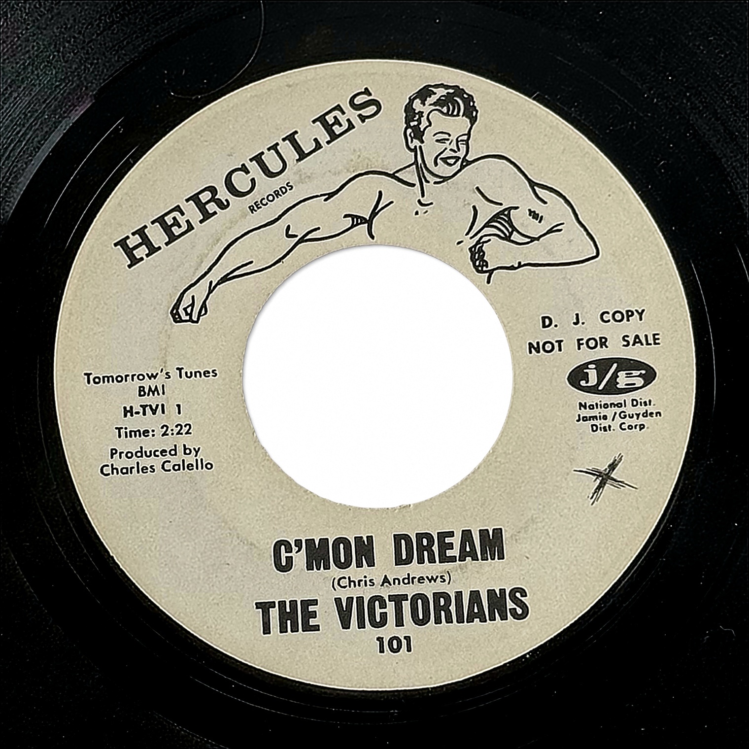 The Victorians C'mon Dream / Catrina 7" Vinyl 45 RPM Hercules Records 101 1964